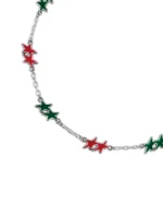 Twojeys Melted Stars Necklace Red-Green