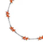 Twojeys Orange Melted Stars Necklace