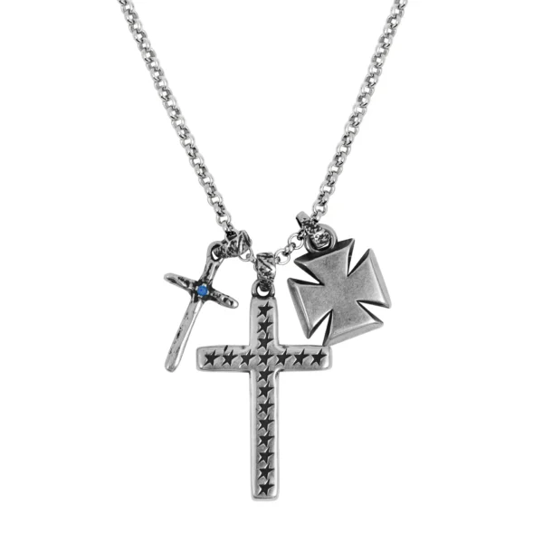Twojeys Multi Cross Necklace