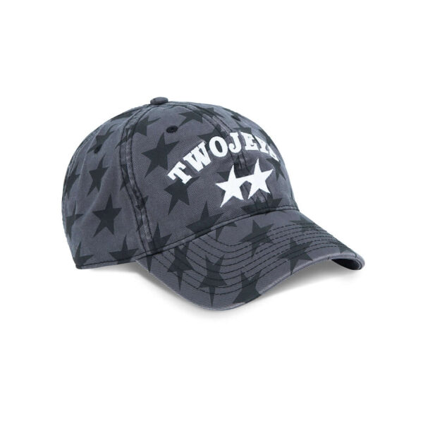 TwoJeys All Over Black Dad Cap front view