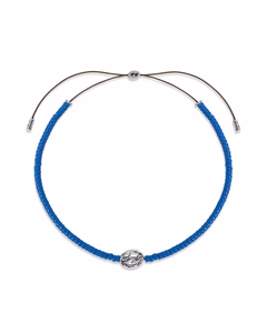 Twojeys Blue Beaded Superstar Necklace
