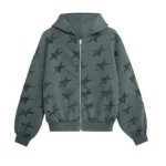 Twojeys All Over Reversible Full-zip Black