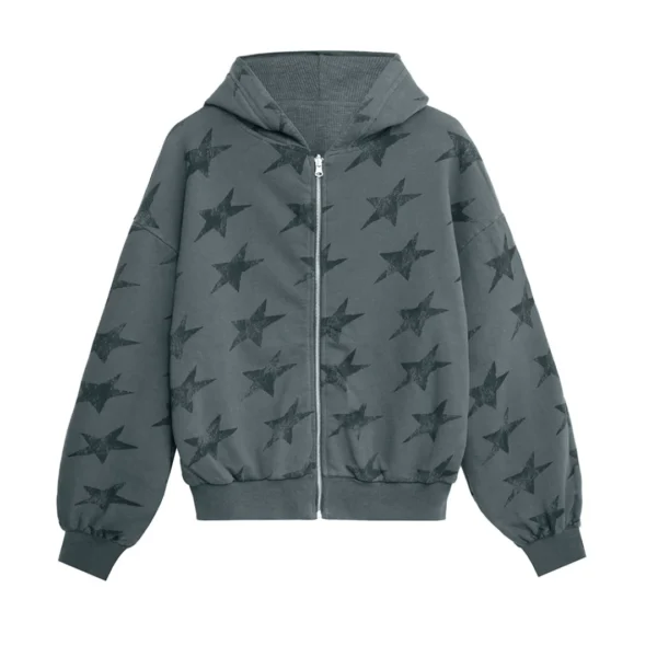 Twojeys All Over Reversible Full-zip Black