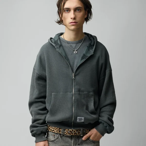 Twojeys All Over Reversible Full-zip Black