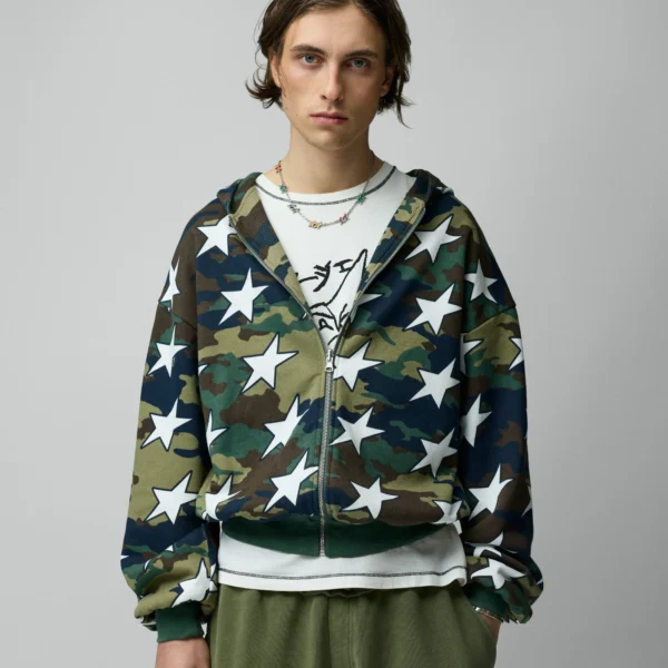 Twojeys All Over Reversible Full-zip Camo