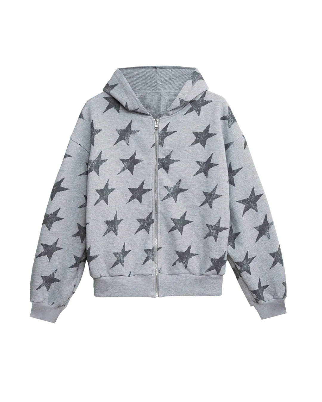 Twojeys All Over Reversible Full-zip Grey Melange Twojeys All Over Reversible Full-zip Grey Melange
