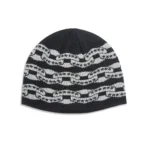Twojeys Black Icon Chain Beanie