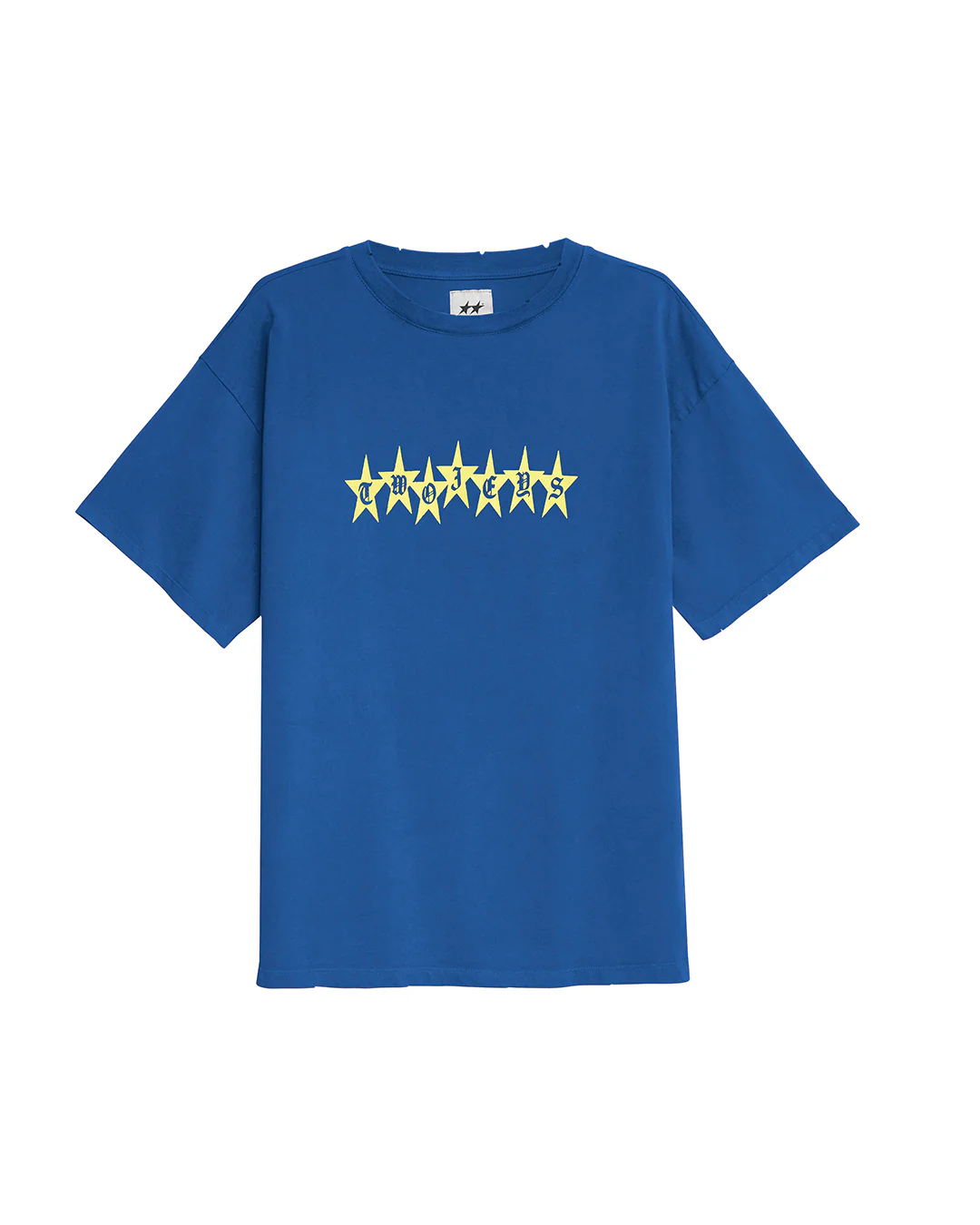 Twojeys BlTwojeys Blue Graphic Stars Tee ue Graphic Stars Tee Twojeys Blue Graphic Stars Tee