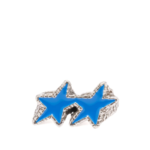 Twojeys Blue Melted Stars Knuckle Ring