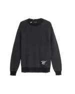 Twojeys Distressed Icon Knit Sweater black