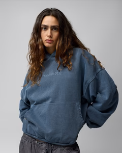 Twojeys Pigment Dyed Blue Icon Hoodie