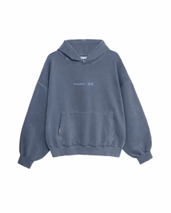 Twojeys Pigment Dyed Blue Icon Hoodie