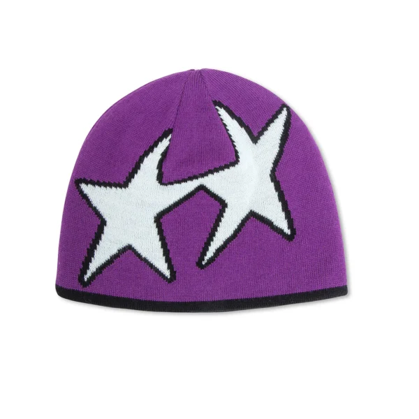 Twojeys Reversible Icon Beanie purple