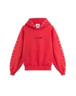 Twojeys Stars Studded Red Hoodie