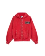 Twojeys Studded Zipper Red