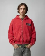 Twojeys Studded Zipper Red