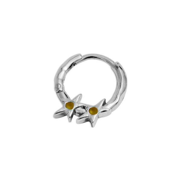 TJ Icon Yellow Stone Earring Left