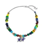 Twojeys Beaded Melted Stars Necklace