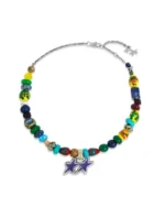 Twojeys Beaded Melted Stars Necklace