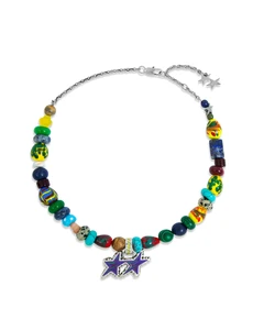 Twojeys Beaded Melted Stars Necklace