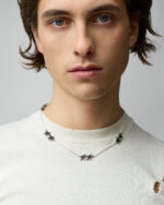 Twojeys Black Enameled Icon Necklace