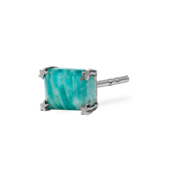 Twojeys Green Square Stone Earring