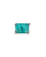 Twojeys Green Square Stone Earring