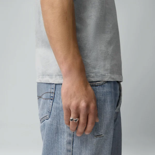 Twojeys Icon Black Enameled Single Ring