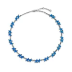 Twojeys Light Blue Melted Stars Necklace
