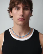 Twojeys Light Blue Melted Stars Necklace