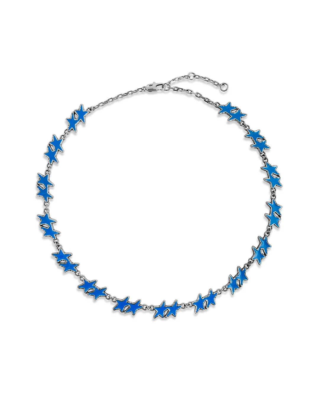 Twojeys Light Blue Melted Stars Necklace Twojeys Light Blue Melted Stars Necklace