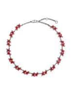 Twojeys Red Melted Stars Necklace