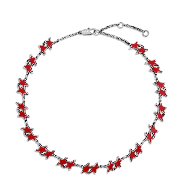Twojeys Red Melted Stars Necklace