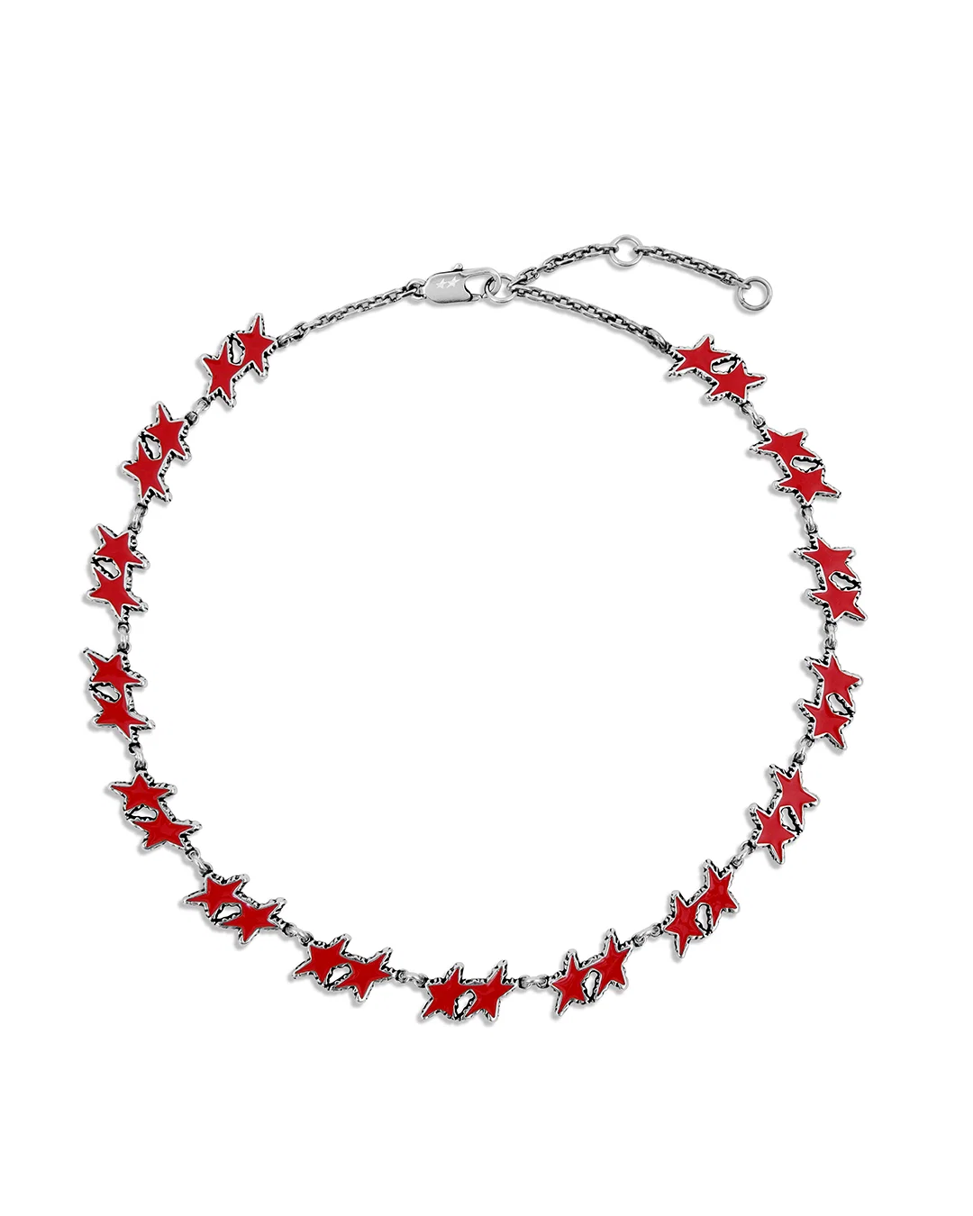 Twojeys Red Melted Stars Necklace Twojeys Red Melted Stars Necklace