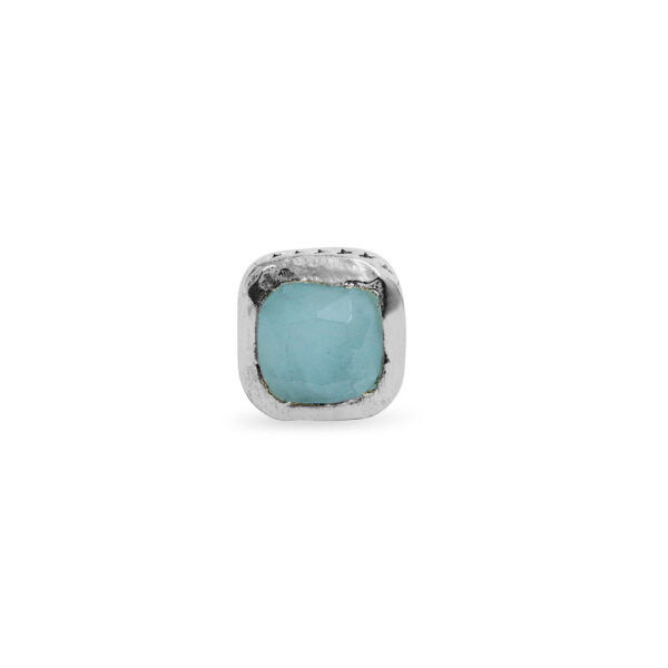 Twojeys Square Blue Stone Stud
