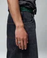 Twojeys Square Green Stone Signet