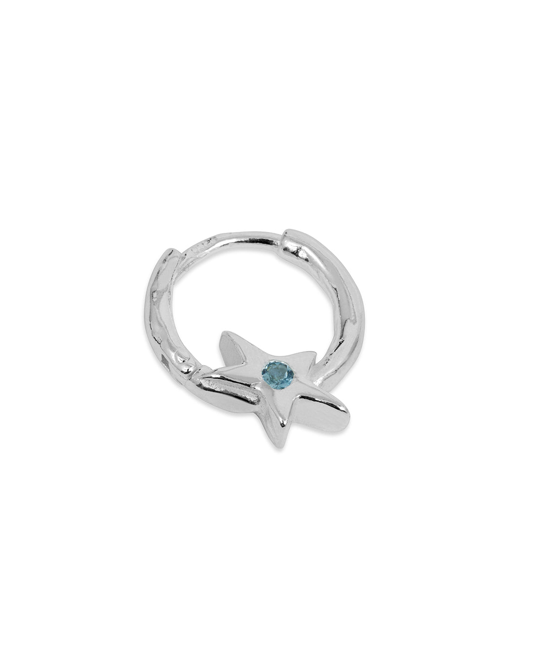 Twojeys Star Blue Stone Hoop Left Twojeys Star Blue Stone Hoop Left