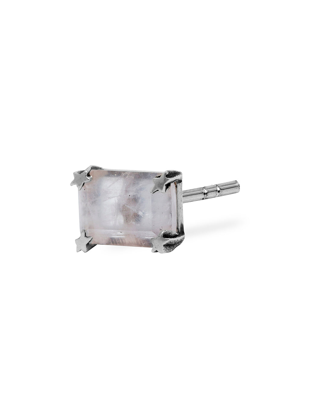Twojeys White Square Stone Earring Twojeys White Square Stone Earring
