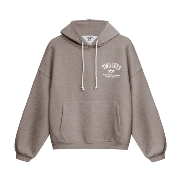 TwoJeys Basic Dirty Brown Hoodie back
