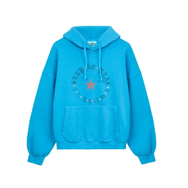 TwoJeys Keep It Real Sky Blue Hoodie