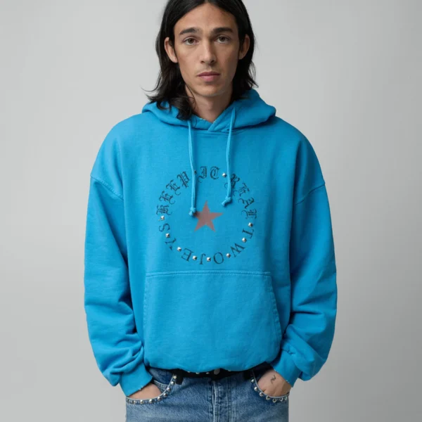 TwoJeys Keep It Real Sky Blue Hoodie