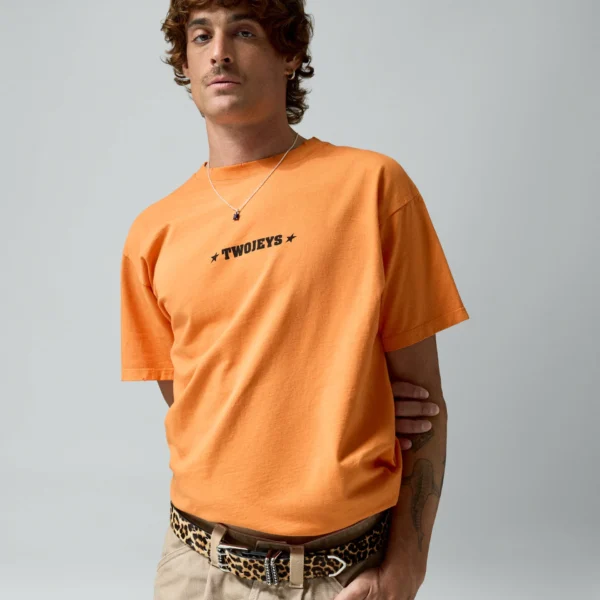 TwoJeys Single Stars Tee Orange