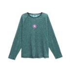 TwoJeys Wafflle Long Sleeve Green Cheetah