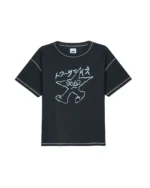 Twojeys Black Contrast Tee