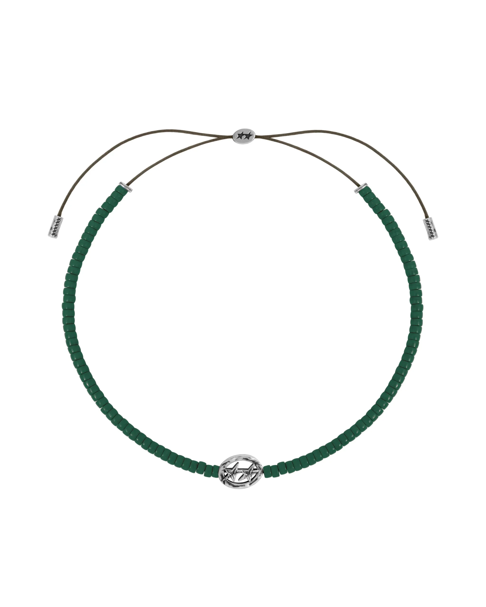 Twojeys Green Beaded Superstar Necklace Twojeys Green Beaded Superstar Necklace