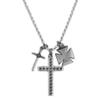 Twojeys Multi Cross Necklace