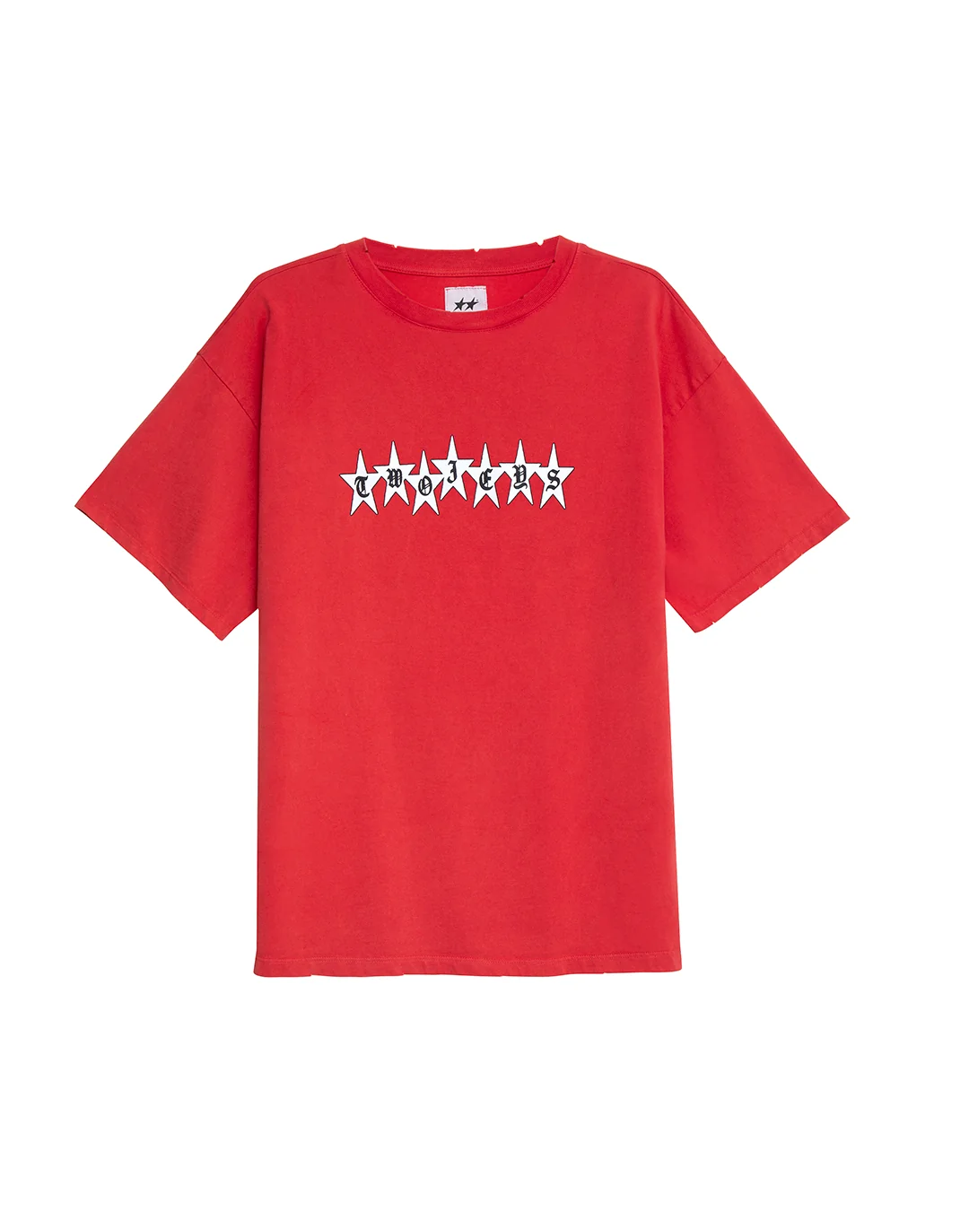 Twojeys Red Graphic Stars Tee Twojeys Red Graphic Stars Tee