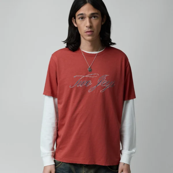 Twojeys Red Scripted Tee