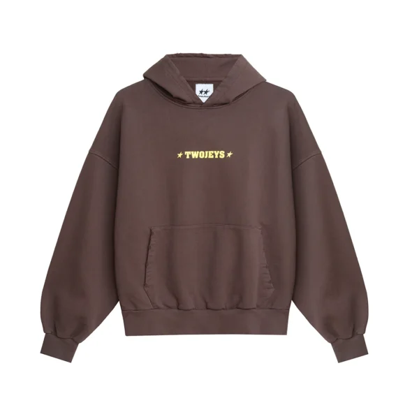 Twojeys Single Stars Hoodie Brown