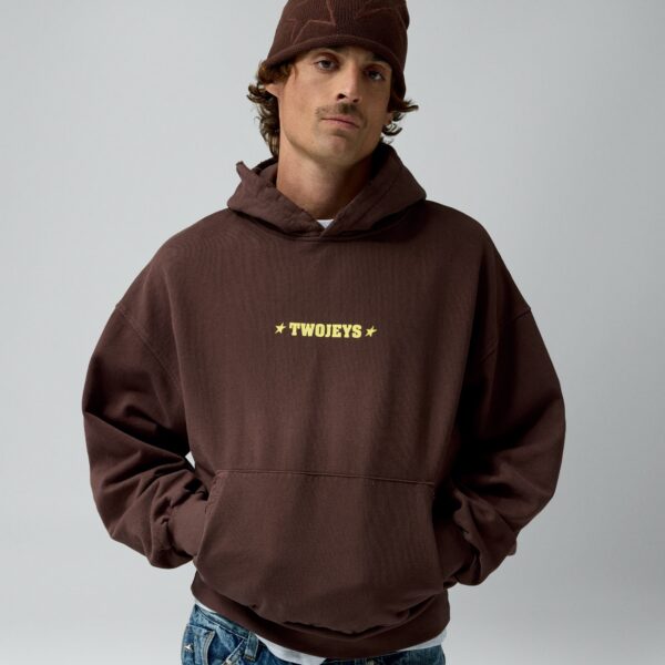 Twojeys Single Stars Hoodie Brown